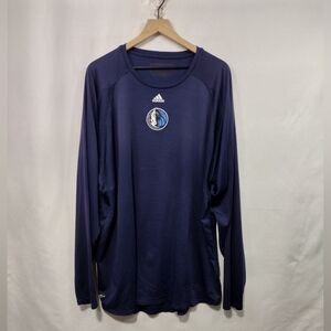 Adidas NBA Fusion Dallas Maverick Shirt Men's XXXL Blue Sporty Athletic Outdoor